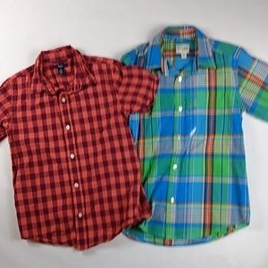 Boys Collared Plaid Shirts size 10/12